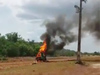 Gerador de consultório odontológico móvel pega fogo na zona rural do município